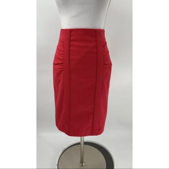 Nanette Lepore Dresses & Skirts - Nanette Lepore Pencil Skirt Pink Ruched Career 4
